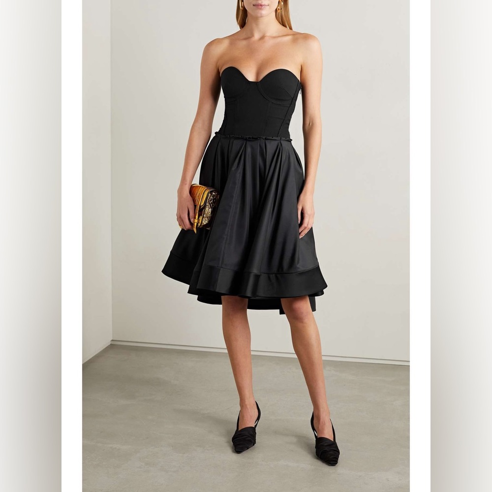 Proenza Schouler Taffeta Bustier Fit-&-Flare Dress - Picture 1 of 15